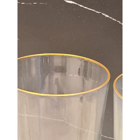 4 Highball Gold Rimmed Bar Glasses With 3D Enameled Game Birds Pheasant Set EUC - Picture 7 of 15